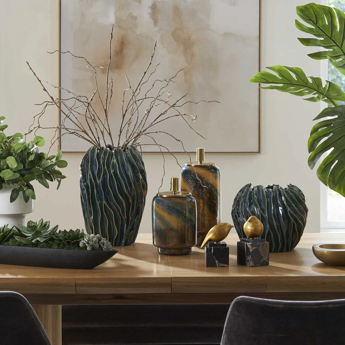 Indoor-Outdoor Vases Set/2