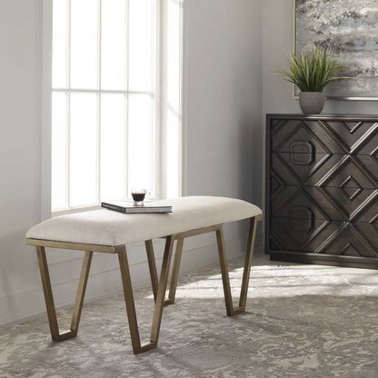 Geometric Accent Bench