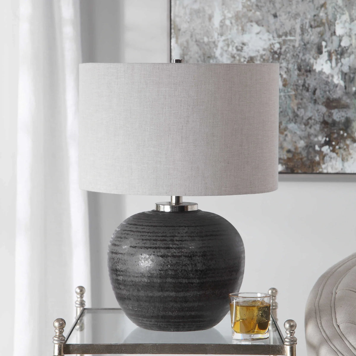 Charcoal Table Lamp