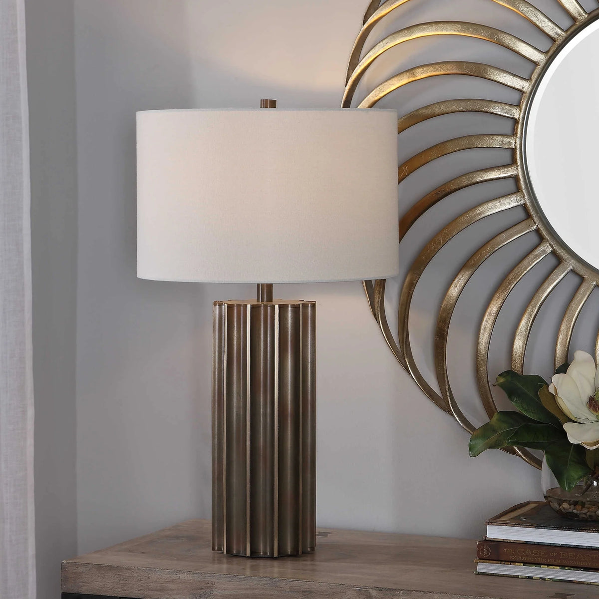 Gun Metal Table Lamp