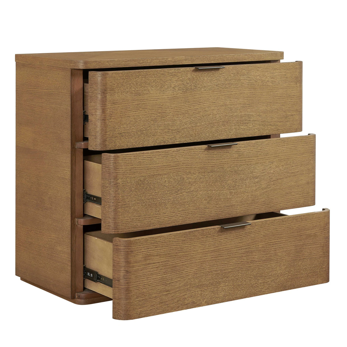 Oak 3 Drawer Chest