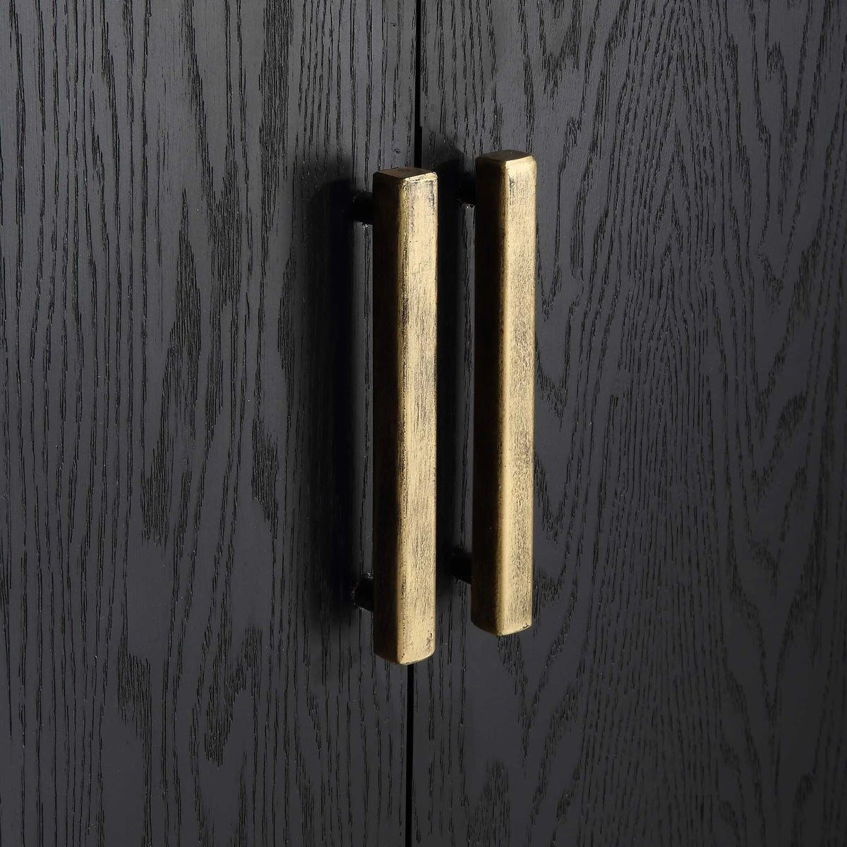 Ebony Oak Veneer Cabinet