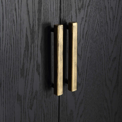 Ebony Oak Veneer Cabinet