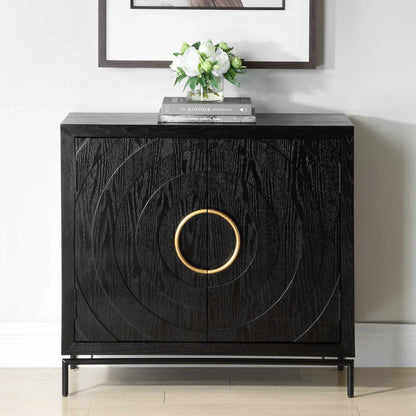 Black 2 Door Cabinet