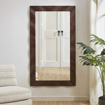 Wavy Wood Mirror