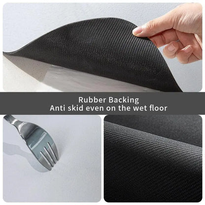 Custom Black Sneaker Rug