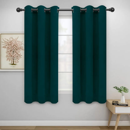 Modern Blackout Curtains | Thermal Insulated, Noise Reducing, Grommet Top | Wide Size Range, Set of 2