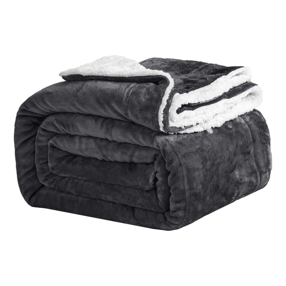 Imperial Homeware Sherpa Fleece Blanket, Dual-Layer 230 GSM Fleece and 180 GSM Sherpa, Warm Lightweight Throw for Bed, Sofa or Travel, Breathable Durable, King Queen Twin Throw Sizes, Easy Care