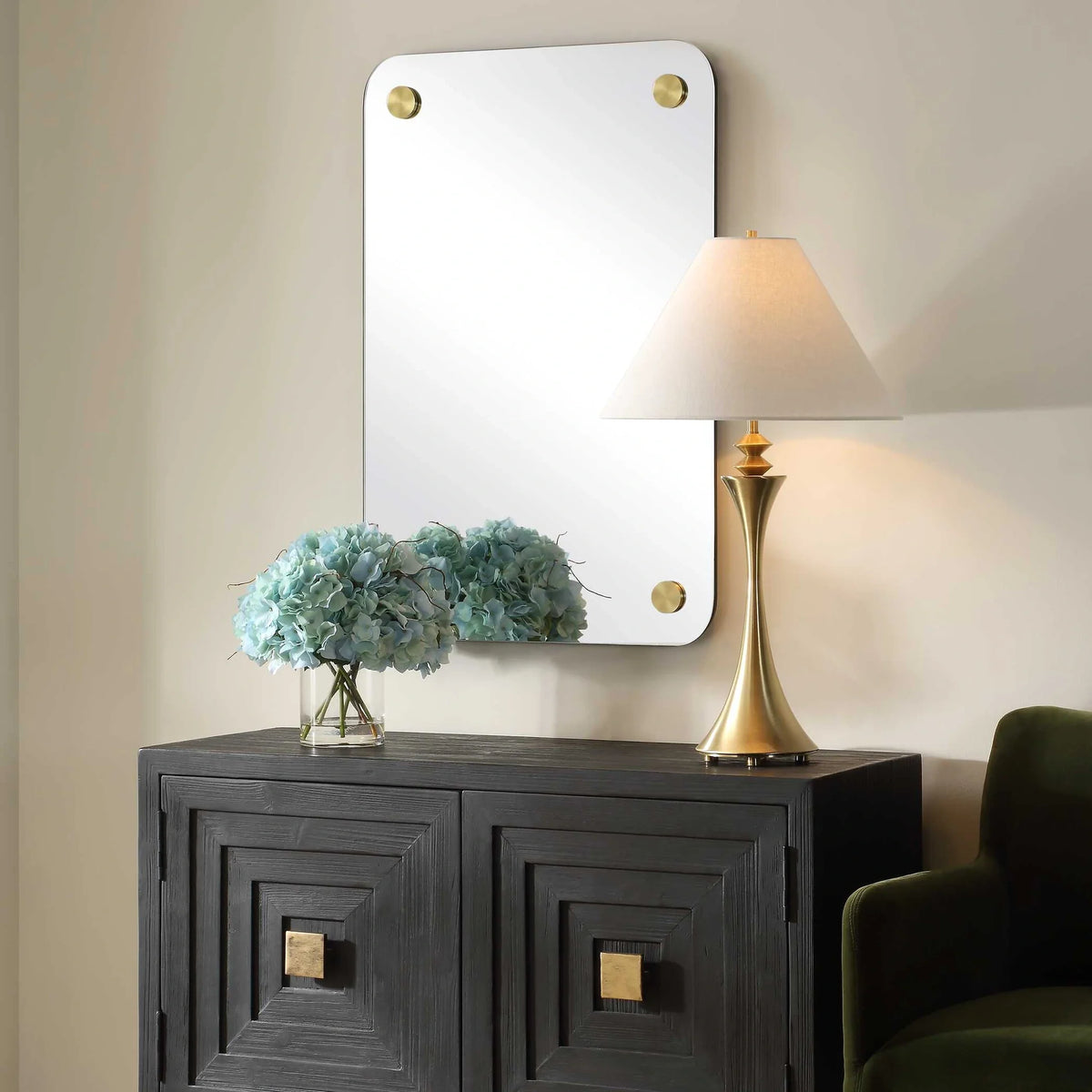 Frameless Medallion Mirror