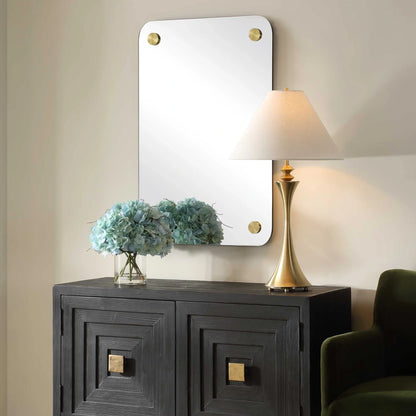 Frameless Medallion Mirror