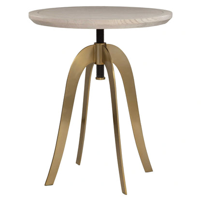 Oak Adjustable Accent Table