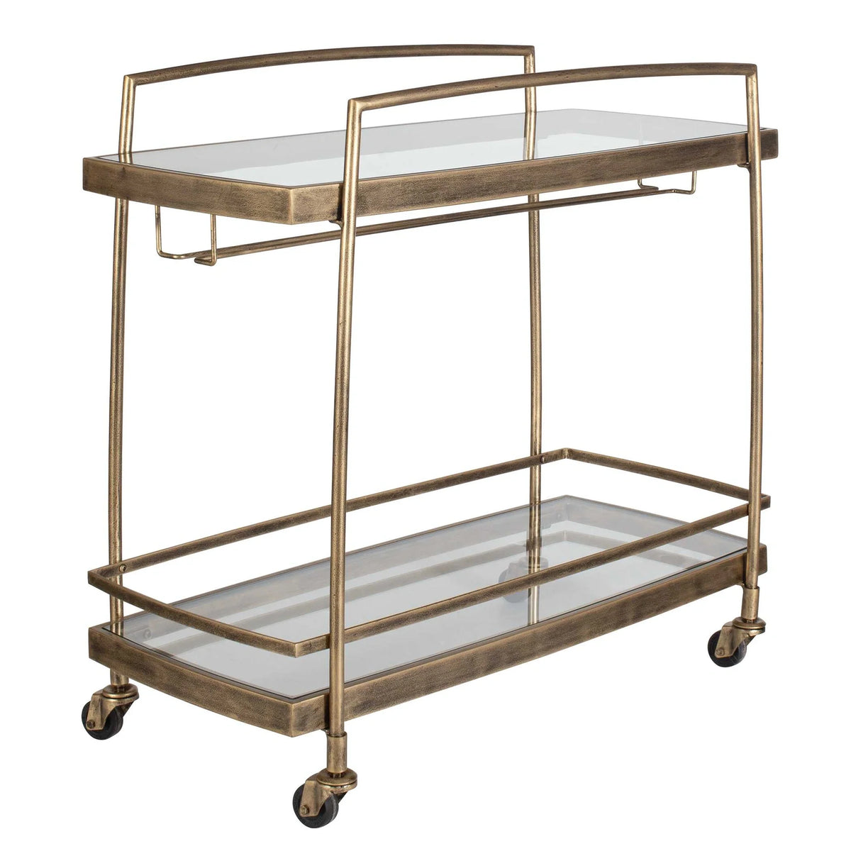 Antique Brass Bar Cart