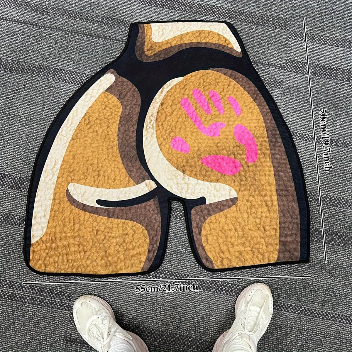 Anime-Inspired Area Rug - Irregular Cartoon Design for Bedroom & Living Room Decor