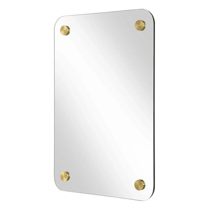 Frameless Medallion Mirror
