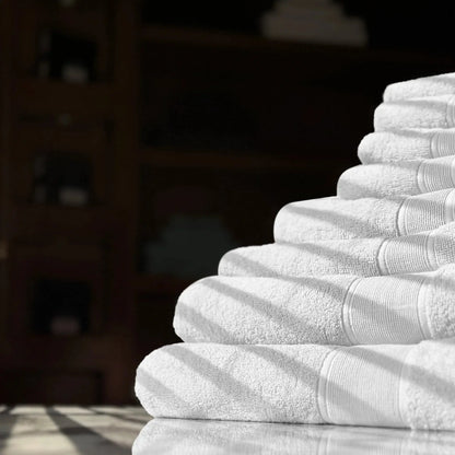 8-Piece Cotton Bath Towel Set | Complete Bathroom Set | Five Colours
