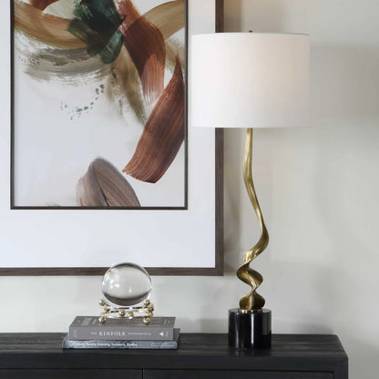 Cordless Brass Buffet Lamp