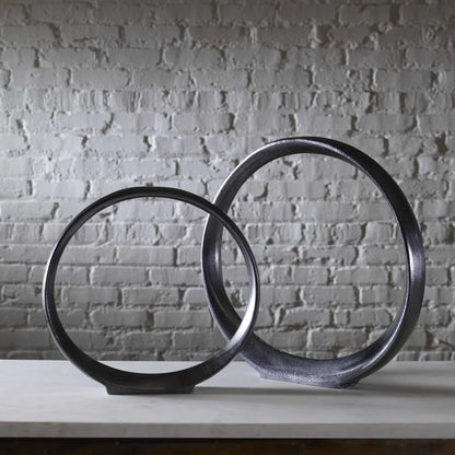 Ring Sculptures, Set of 2