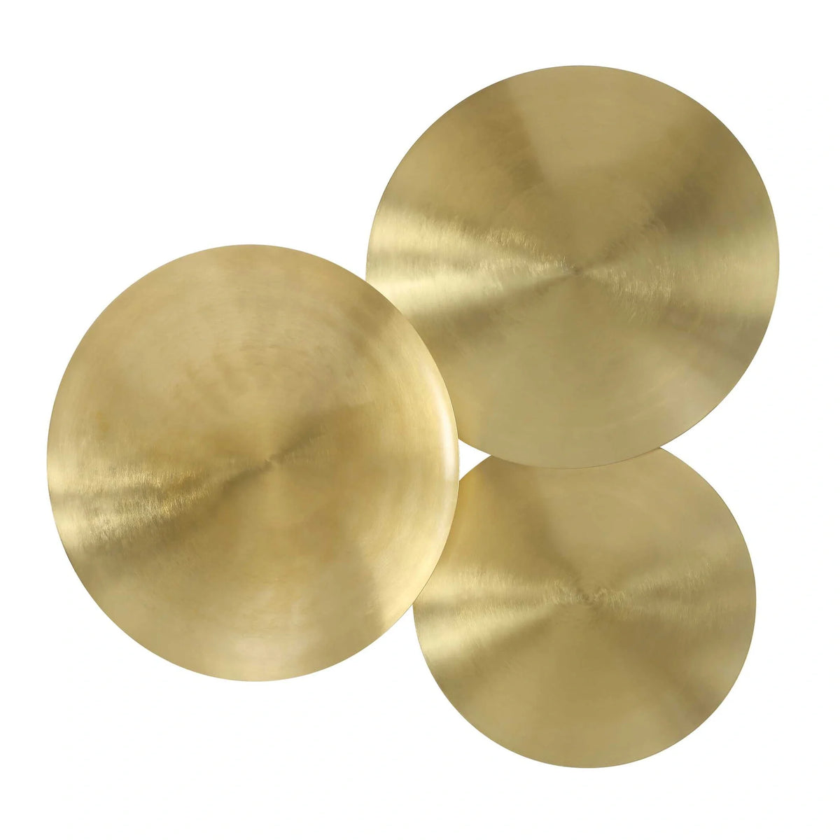 Round Brass Wall Art Set/3