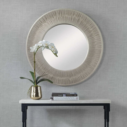 Rope-Wrapped Round Mirror