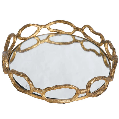 Chain Mirrored Tray