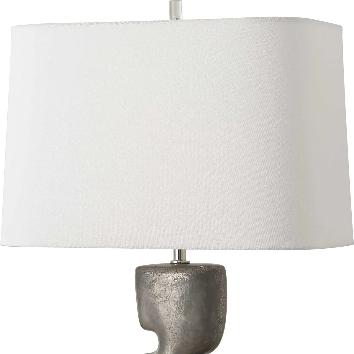 Tarnished Nickel Table Lamp