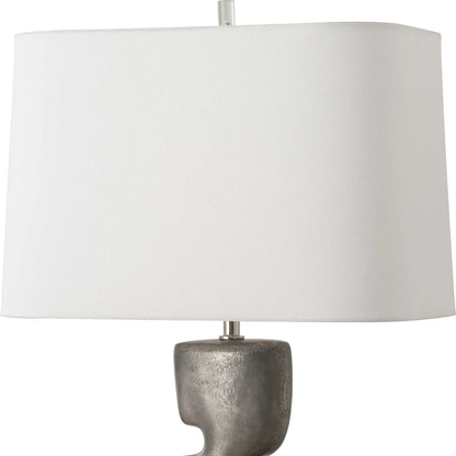Tarnished Nickel Table Lamp
