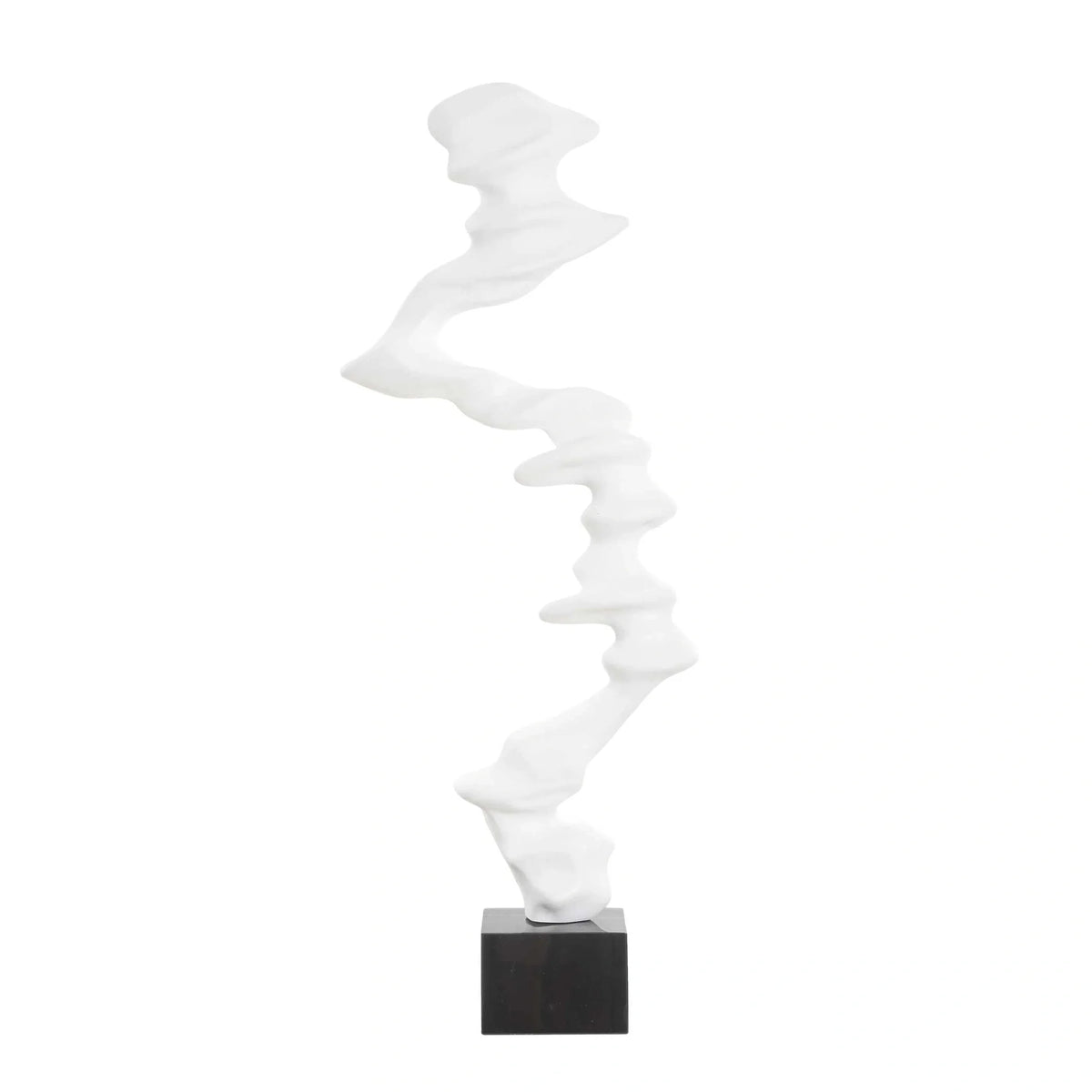 Wave Form White Sculpture