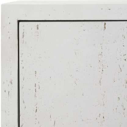 2-Door White Cabinet