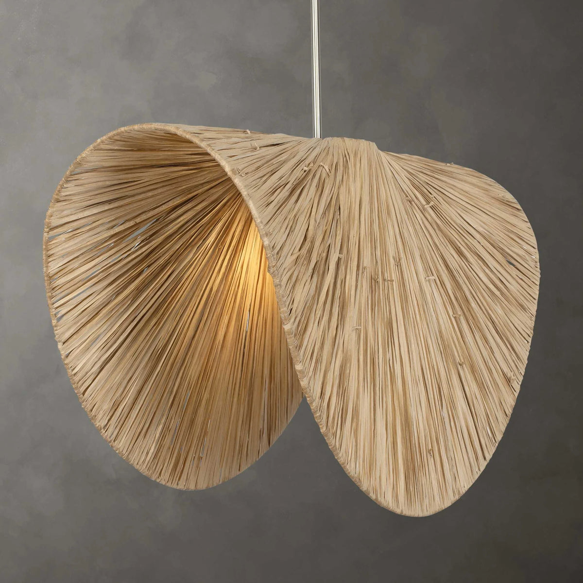 1 Light Raffia Pendant