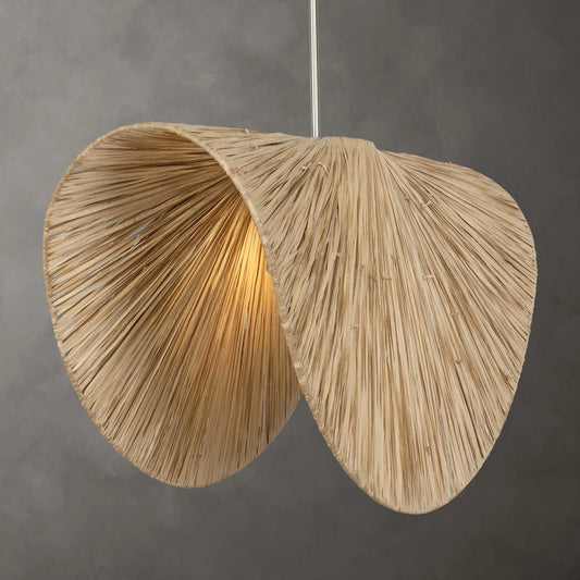 1 Light Raffia Pendant