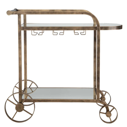 Antique Brass Bar Cart