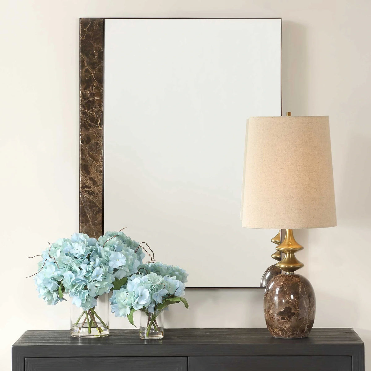 Marble & Bronze Mirror
