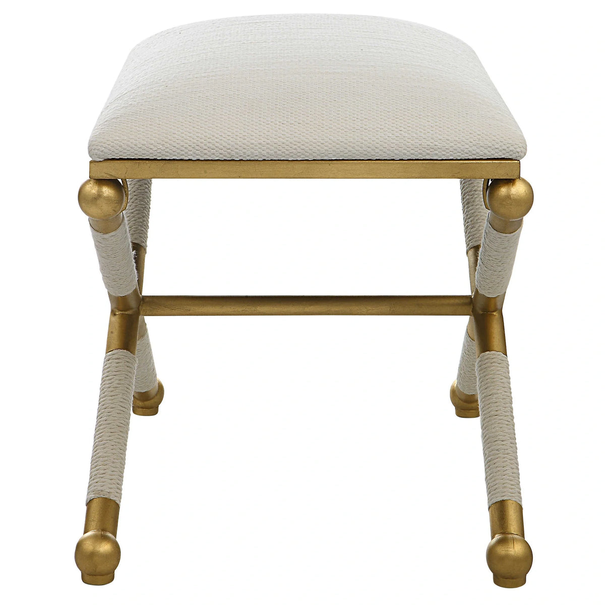Small White Bench