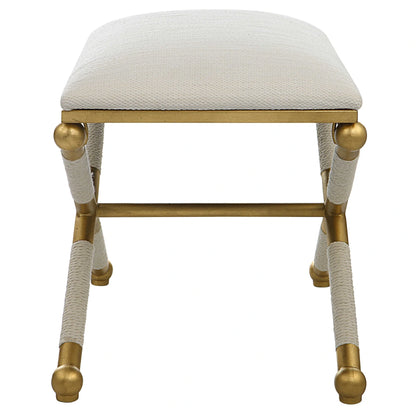 Small White Bench