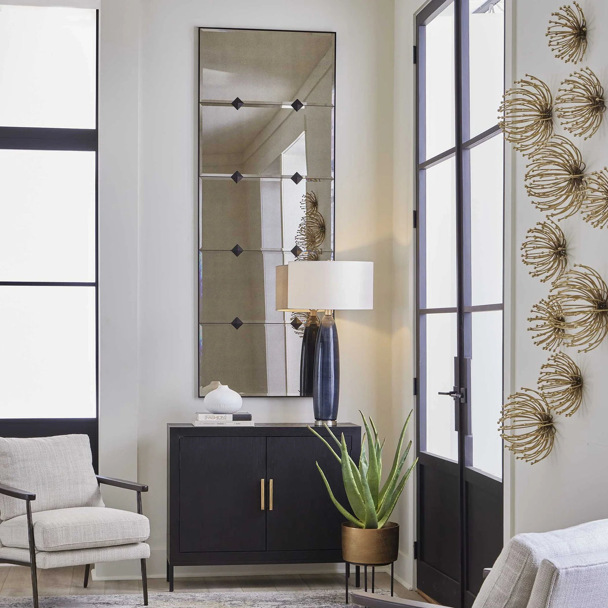 Oversized Iron Mirror