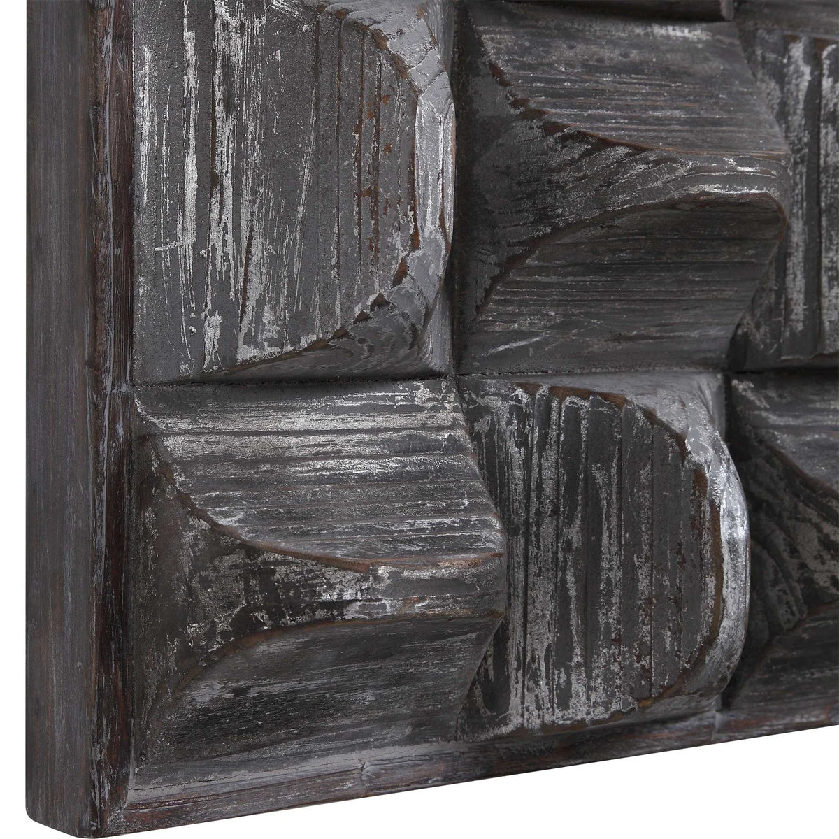3D Scooped Wood Wall Panel