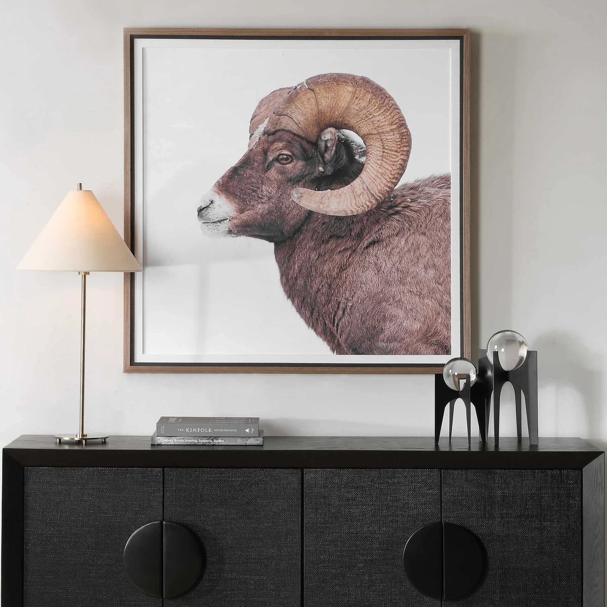 Horn Sheep Framed Print
