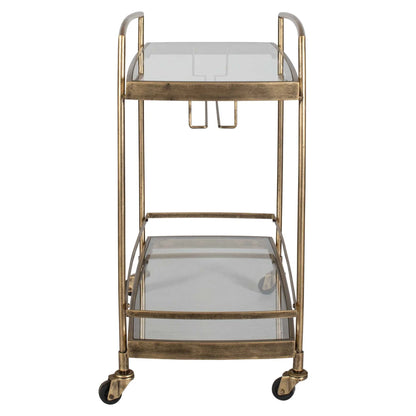 Antique Brass Bar Cart