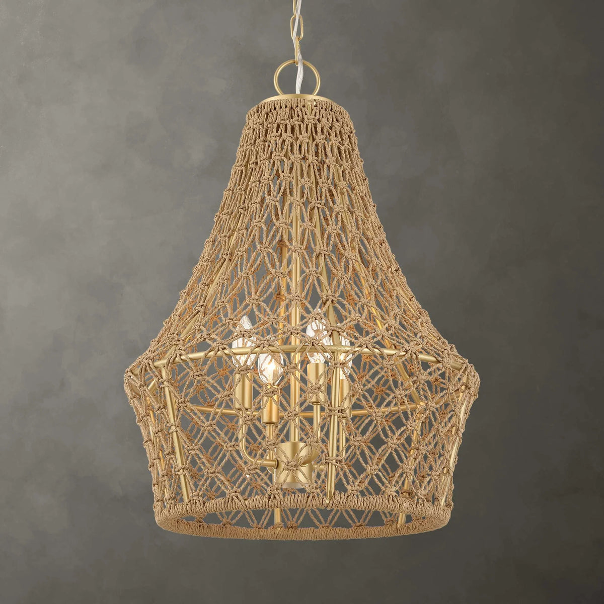 4 Light Rope Pendant
