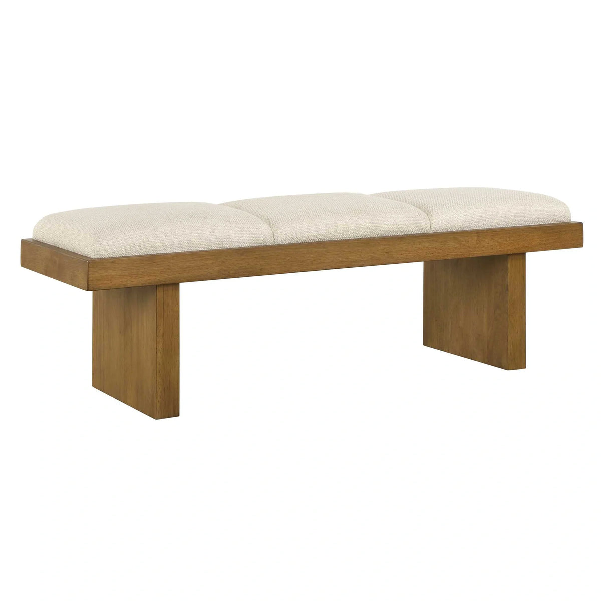 Boucle Upholstered Bench