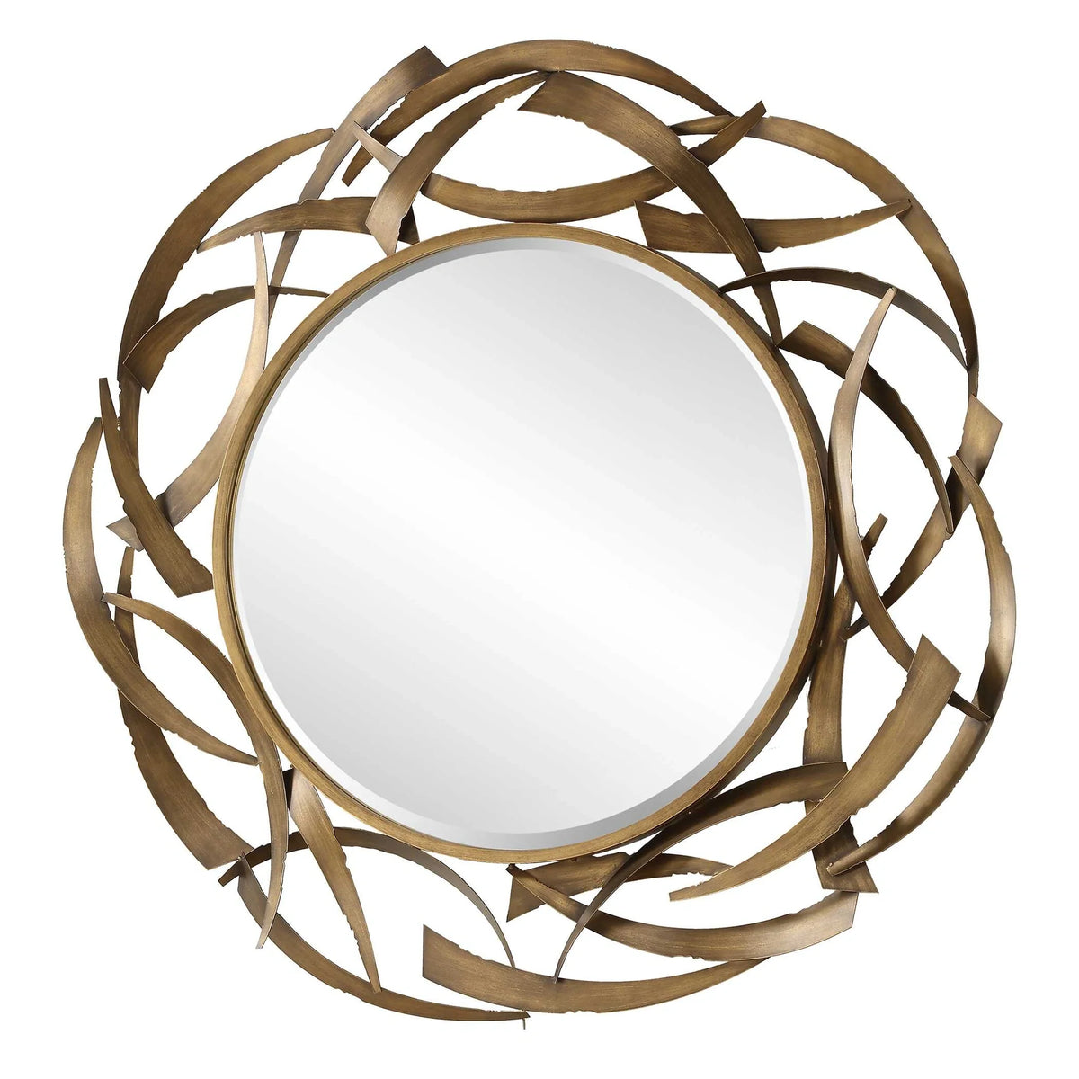 Edge Bronze Round Mirror