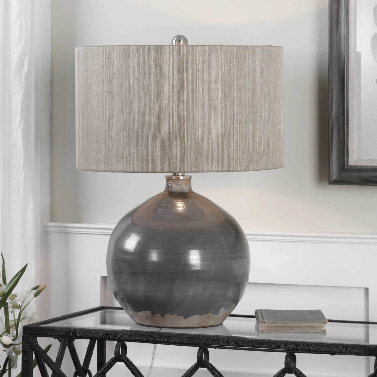 Gray Ceramic Lamp