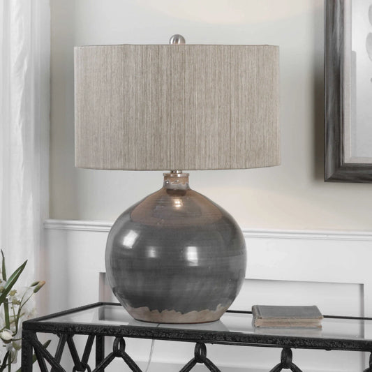 Gray Ceramic Lamp