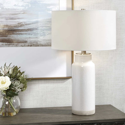 White Farmhouse Table Lamp