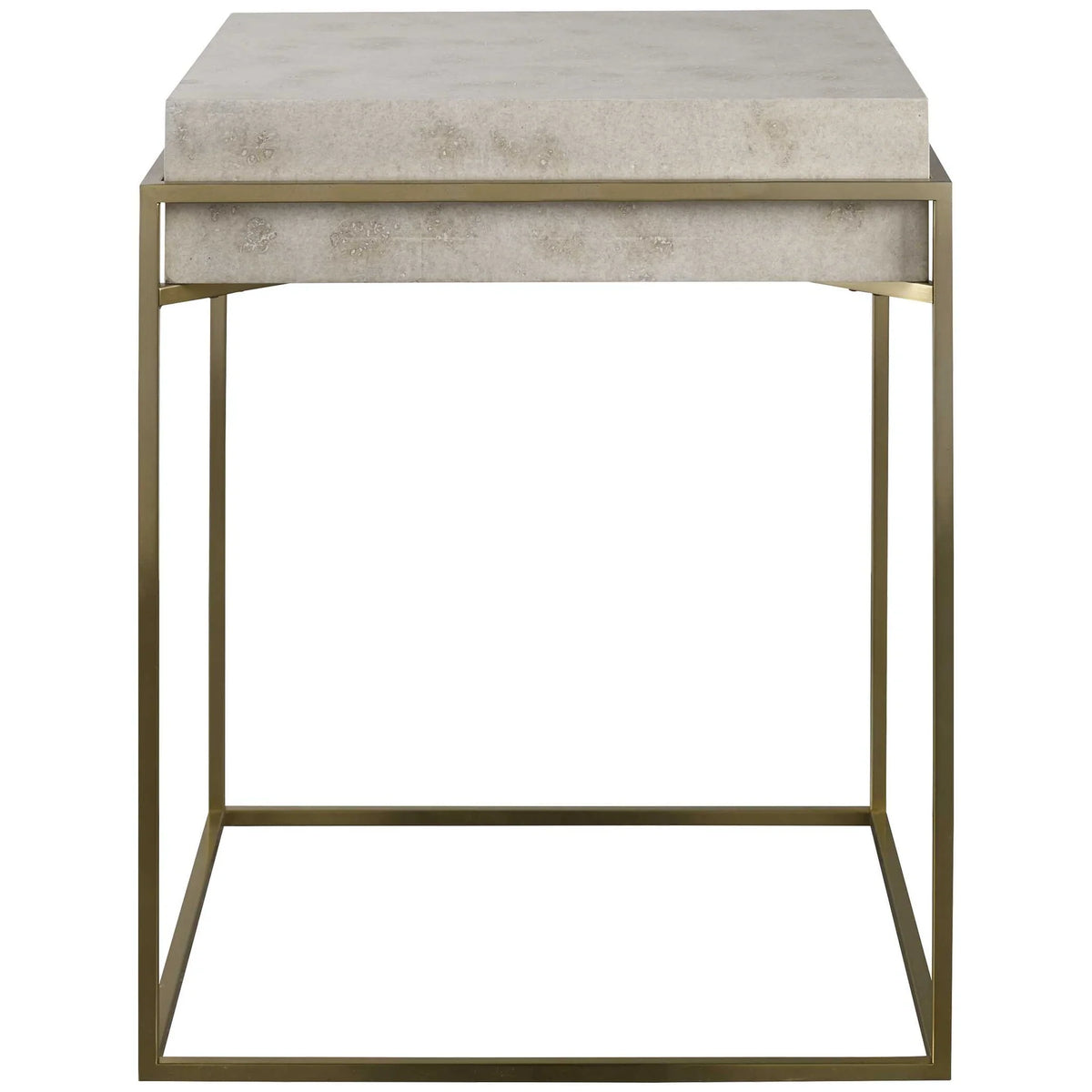 Burl Veneer Accent Table