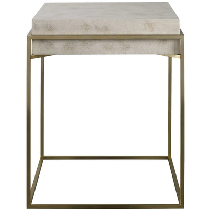 Burl Veneer Accent Table