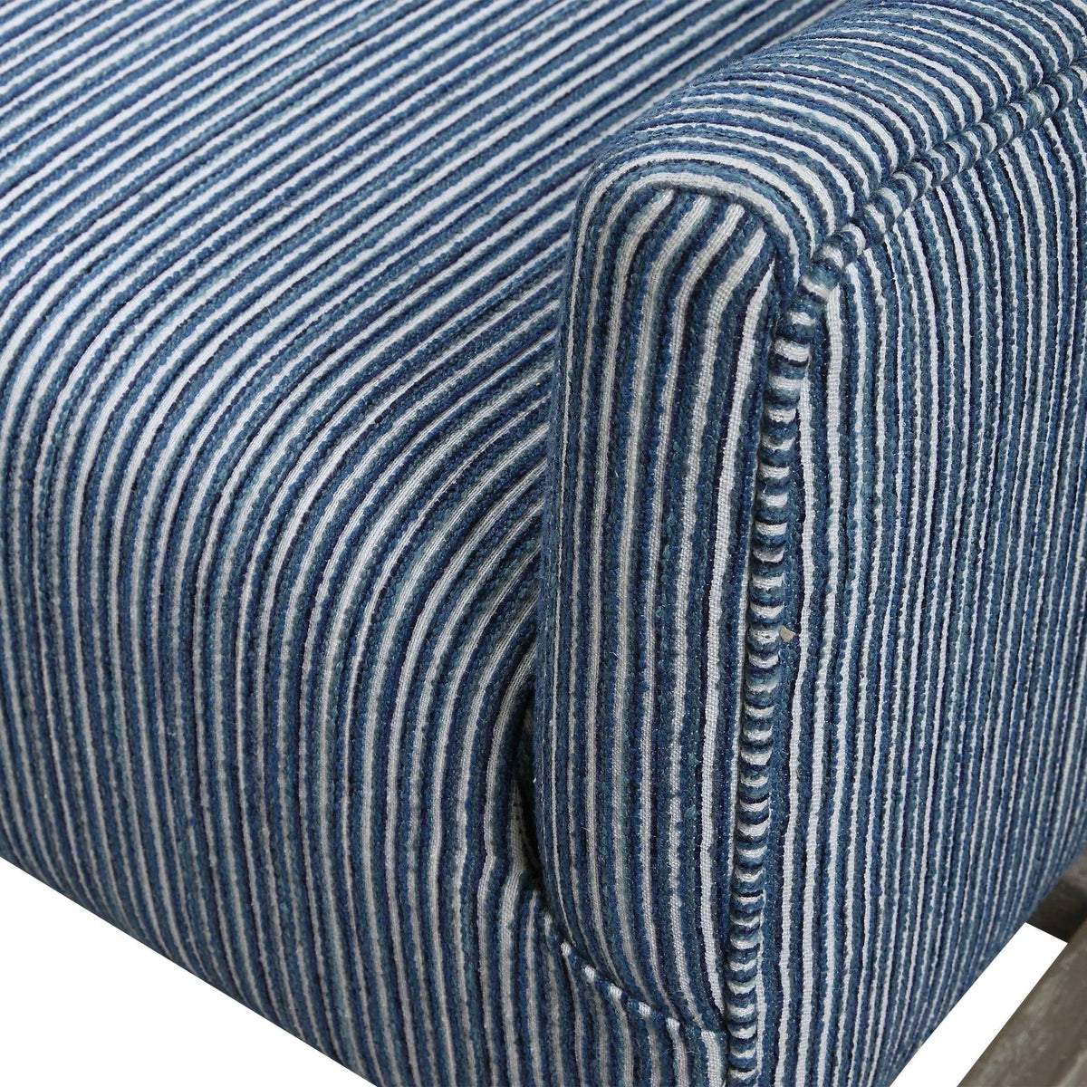 Coastal Stripe Wingback Chair