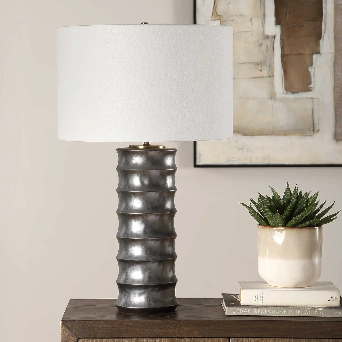 Scalloped Table Lamp