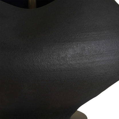 Aged Black Porcelain Table Lamp