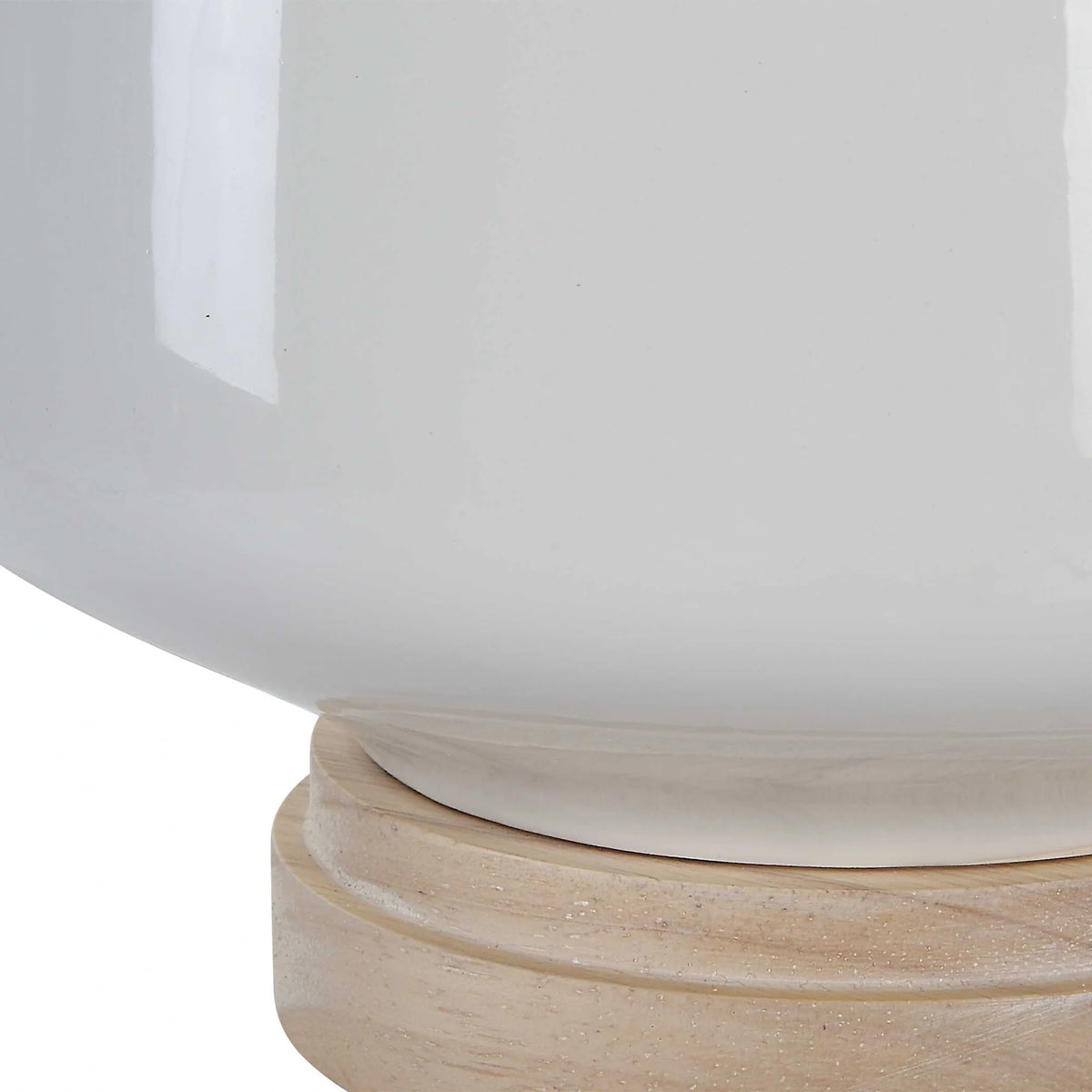Gloss White Ceramic Table Lamp